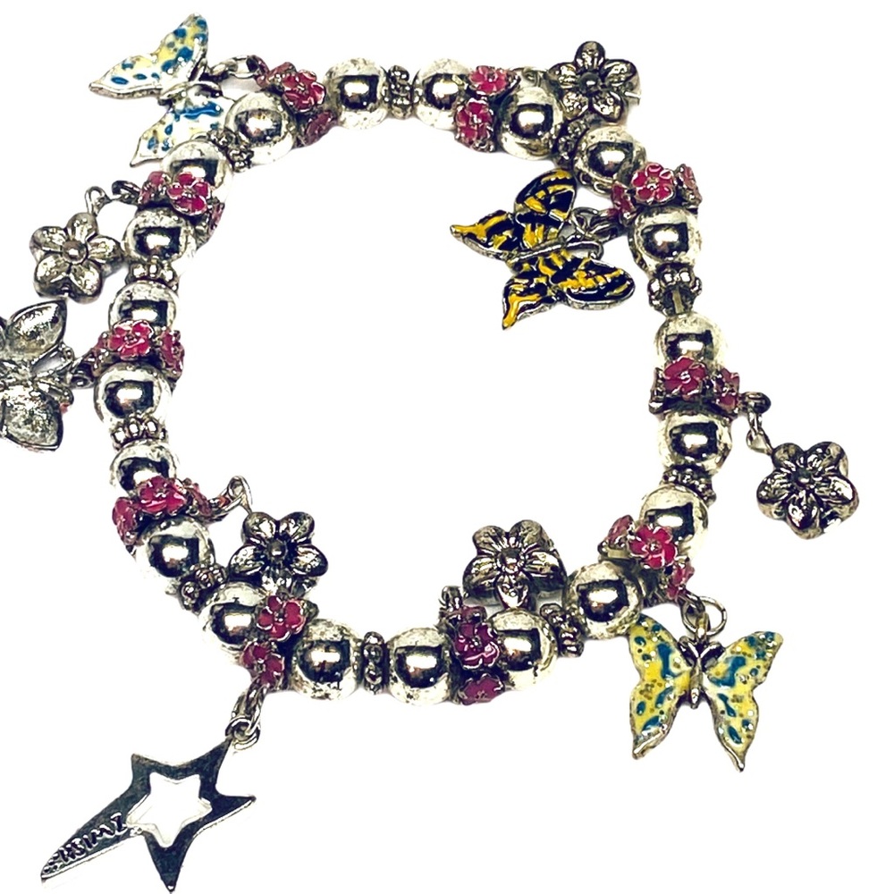 Butterfly Elastic Charm Bracelet